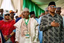 Mr. Peter Obi, Senator Aminu Tambuwal and others during the convention